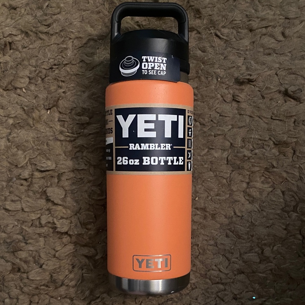 YETI Rambler 26oz Bottle in Bold Orange
